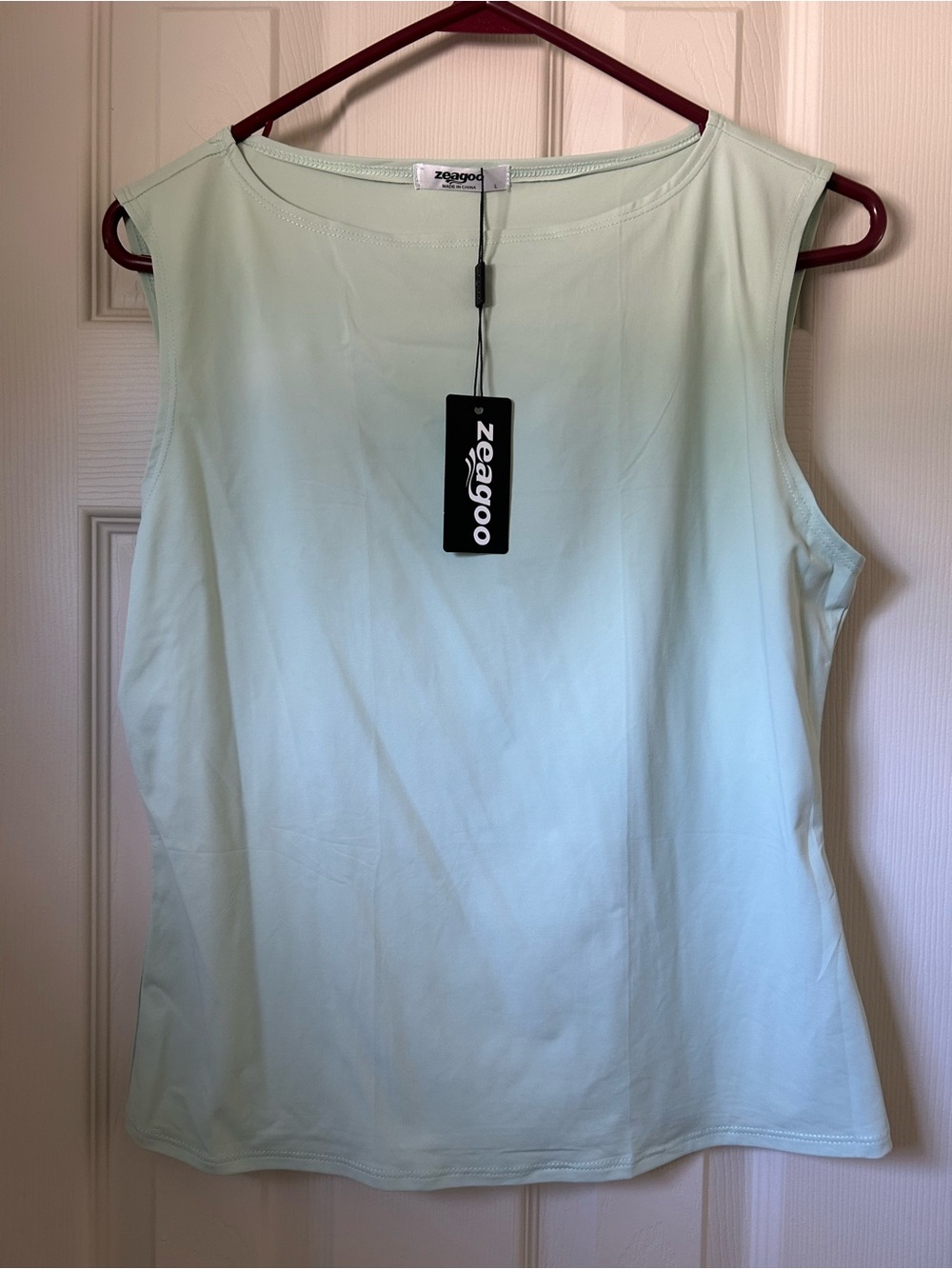 zeagoo Mint Green Sleeveless Tank Top